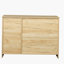 Buffet moderne en bois avec 2 portes 1 espace de rangement et 2 tiroirs