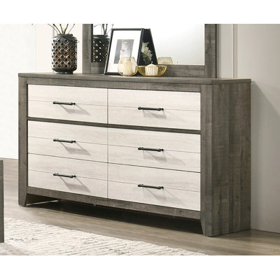 Commode 1 pièce commode à deux tons avec tiroirs de rangement pratiques