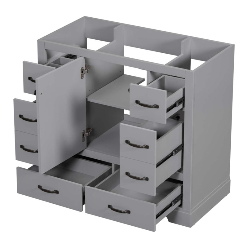 Meuble-lavabo 36 po sans lavabo, Gris