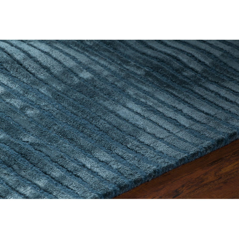 Angelo Striped Area Rug in Blue, Rectangle 7'9" x 10'6"