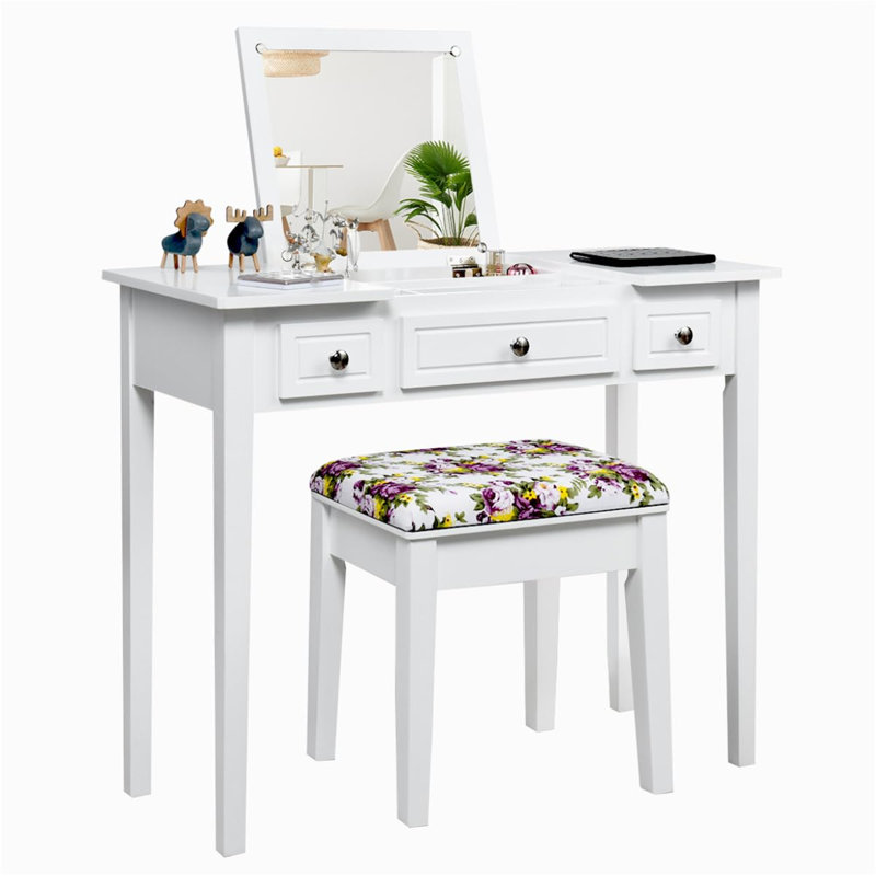Jemeisha Dressing Table with Mirror