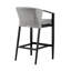 Tabouret de bar d'extérieur en aluminium et osier avec coussins gris Rincon - ensemble de 3-1141785394