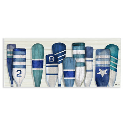 «Port Oars Nautical Blue», art mural par Paul Brent