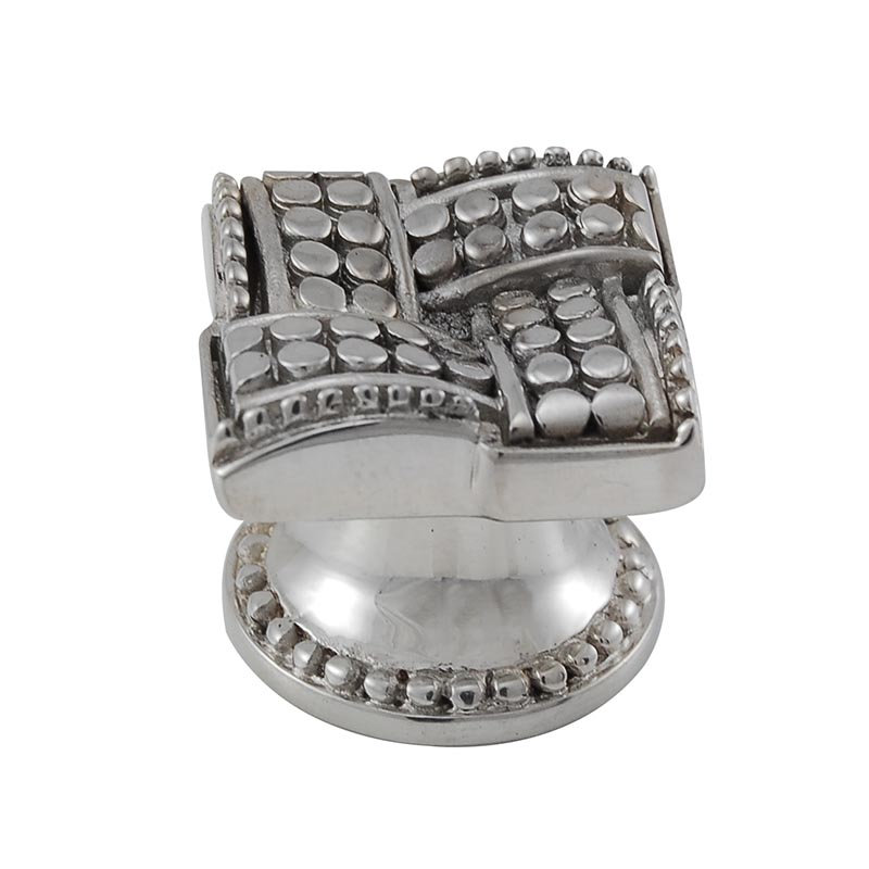Medici Novelty Knob, Polished Silver, 1" H x 1" W x 1" D