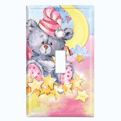 No Subject 1 - Gang Toggle Light Switch Standard Wall Plate