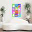 Impression sur toile chat coloré et fantaisiste-129965420
