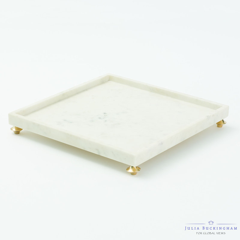 Julia Buckingham Quintessesntial Accent Tray, White