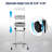 Mobile Mayo Stand Stainless Steel with 2 Pcs Trays on Wheels Adjustable Height for Hospital Dental Salon Tattoo