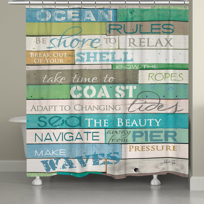Rideau de douche Hampton, H 71 po x l 74 po