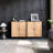 38” Two-Door Wood Shutter Storage And Accent Cabinet
