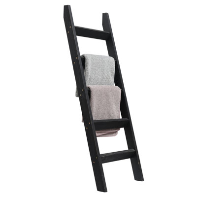 57" Thick Wooden Blanket Ladder