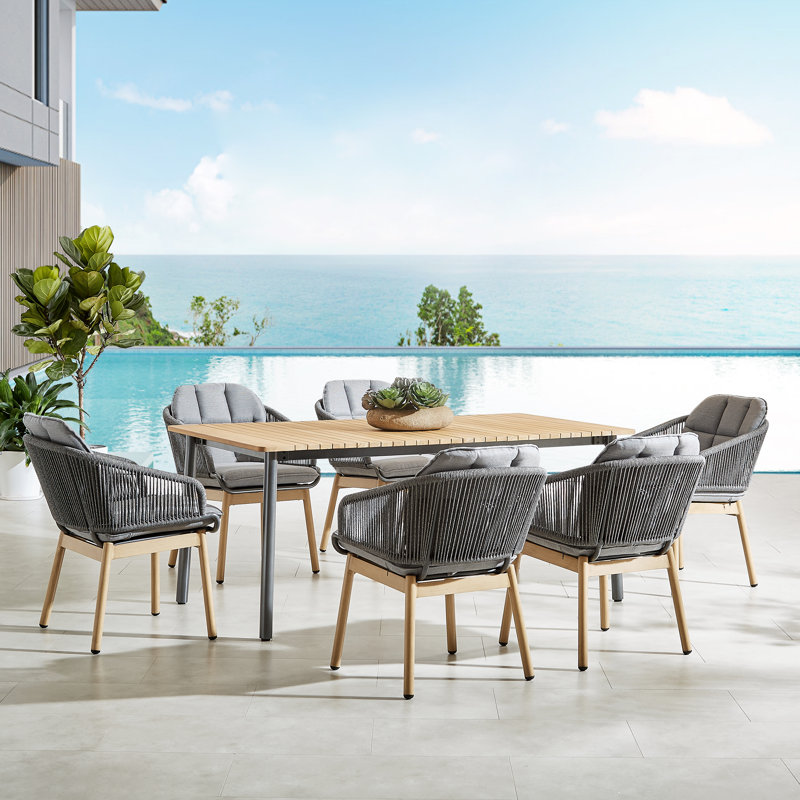Parkview 70" Rectangular 6 - Person Outdoor Dining Set