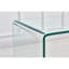 Table transparente - polyvalente pour une utilisation quotidienne en verre trempé transparent