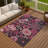 Machine Washable Indoor/Outdoor Chantille ACN2295 Floral Rug-2063185560