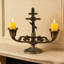 Petit chandelier rétro à deux têtes Retros
