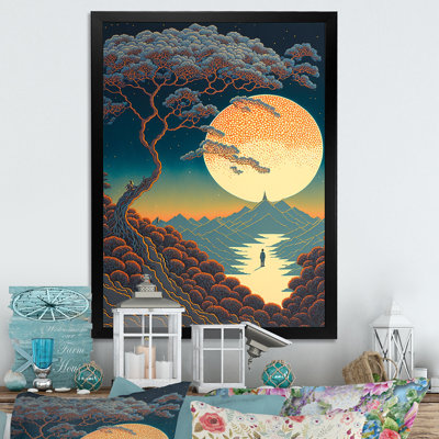 «Walking Towards the Full Moon VI», reproduction sur toile