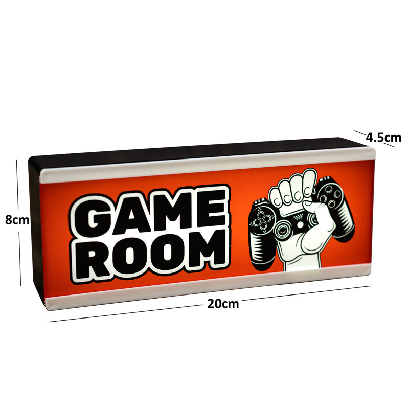 Light Up Room Sign Game Room