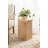 Hexagon Burlwood Side Table