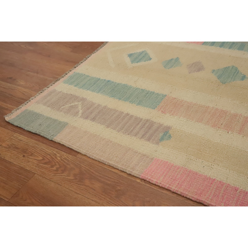 Geomoetric Kilim Flat Weave Rug 5x7