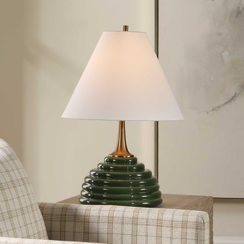 Uttermost Mckay Dark Green Table Lamp