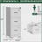 3 Drawer Metal Vertical File Cabinet with Lock and Card Slot-980538626