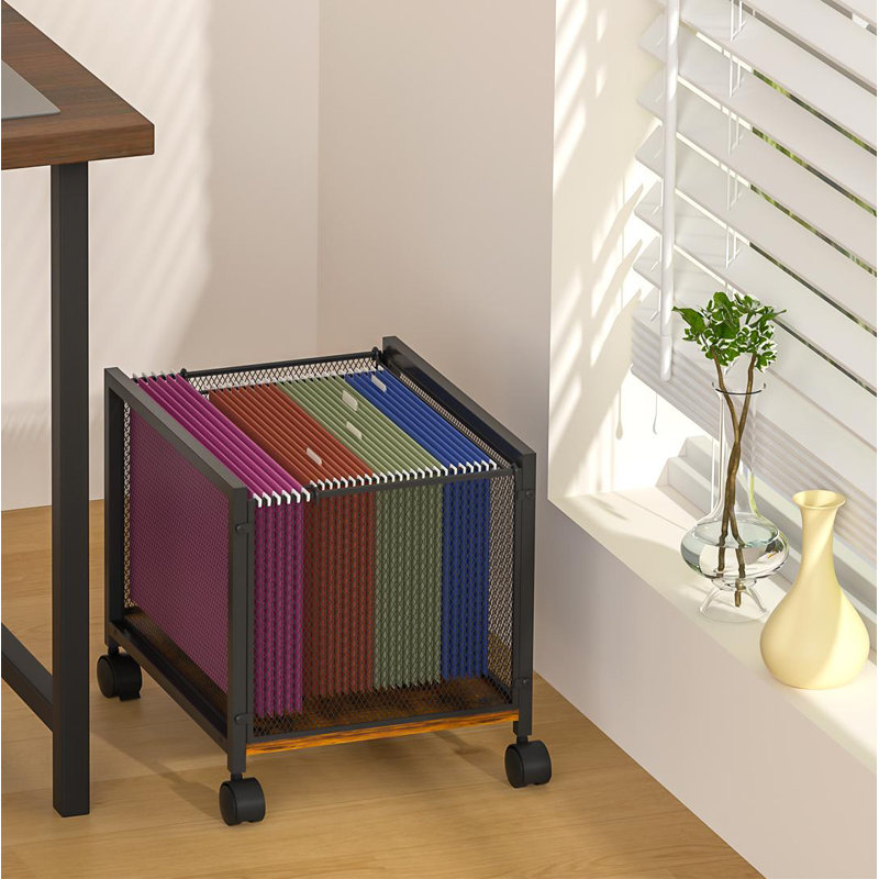 Small File Cabinet Cart with Wheels
