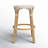 Alastair 24" Rattan Counter Stool - White/Tan Dot / Natural Rattan Frame-88071848-88071842