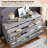 Modern 8-Drawer Wooden Dresser, 55" Wide Chest of Drawers with Deep Storage for Bedroom, Living Room, Hallway, or Kids Room-1823744766