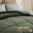 Bedsure Queen Color Block Quilted Duvet Insert – Green & Light Green, Down Alternative, All-Season-122443351-126364006