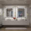 Miroir de salle de bain / meuble-lavabo à cadre en verre trempé à DEL certifié anti-buée Wayfair Basics®-1880920097