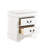 Wood Nightstand In White With 2 Practical Drawer Configurations Storage Options-595006883