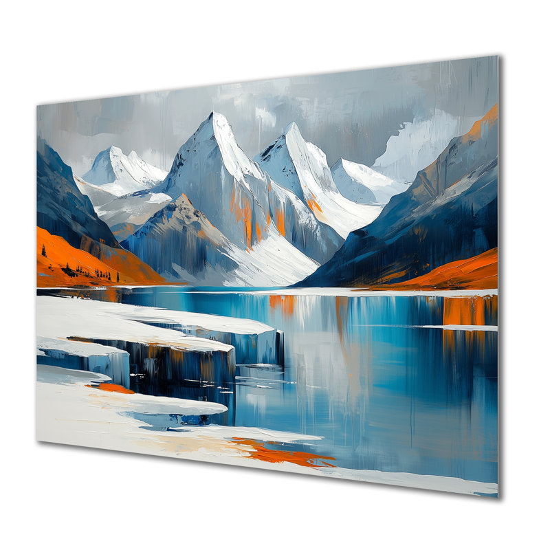Reproduction d'art sur métal, art mural moderne transitionnel surréel, H 24 po x l 32 po