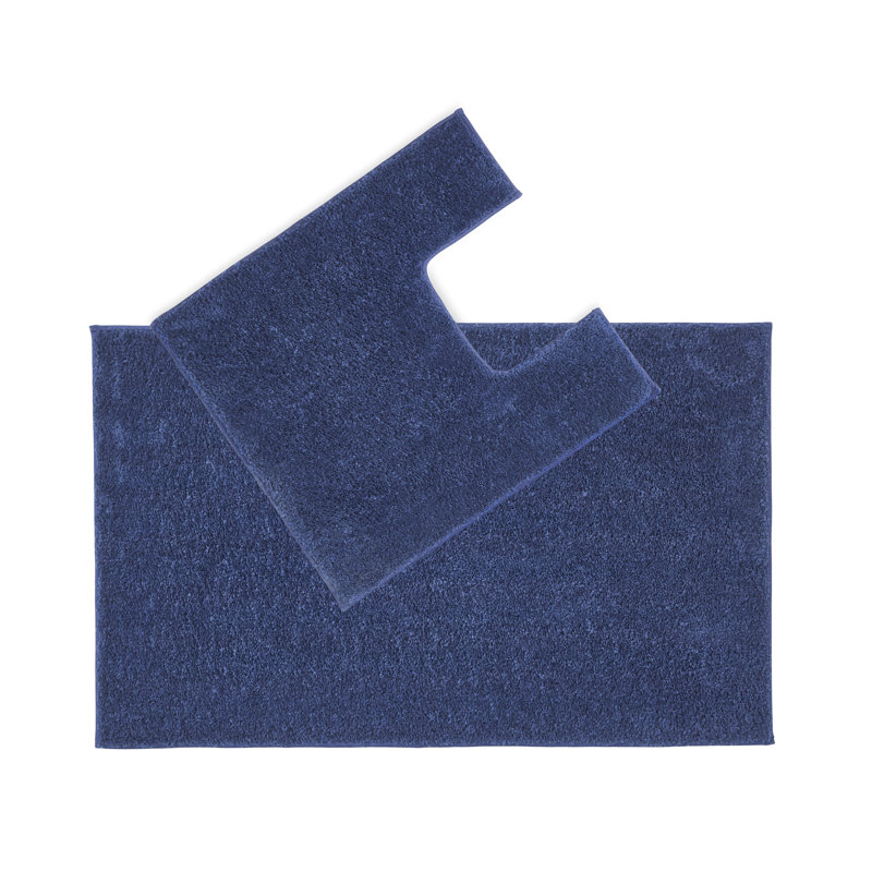 Alheidis Non-Slip Bath Rug, Blue