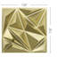 Paquet de 33 panneaux muraux 3D pour décoration murale intérieure, 12 x 12, or