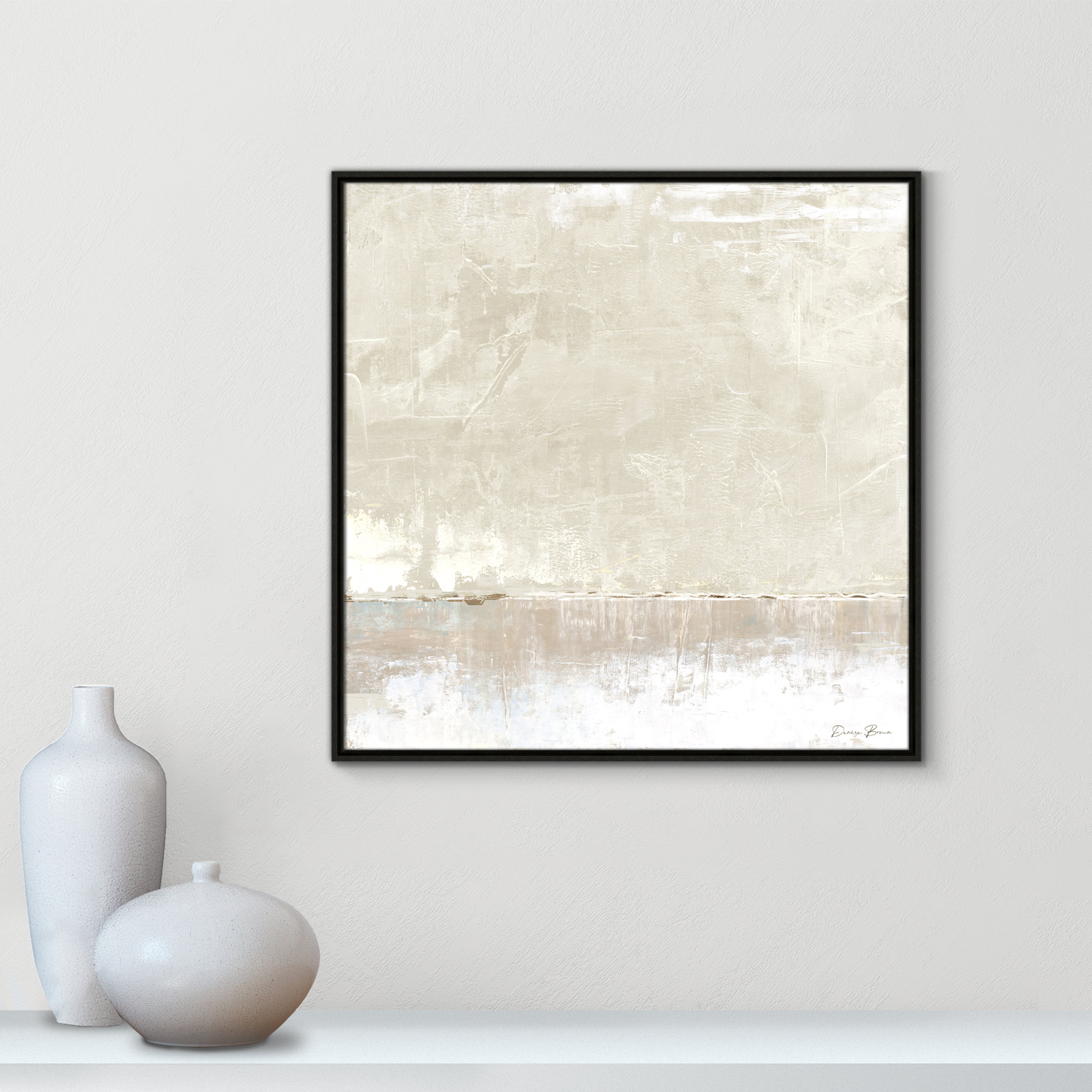 Better Days - Floater Frame Print on Canvas, Black, 31.5" H x 31.5" W