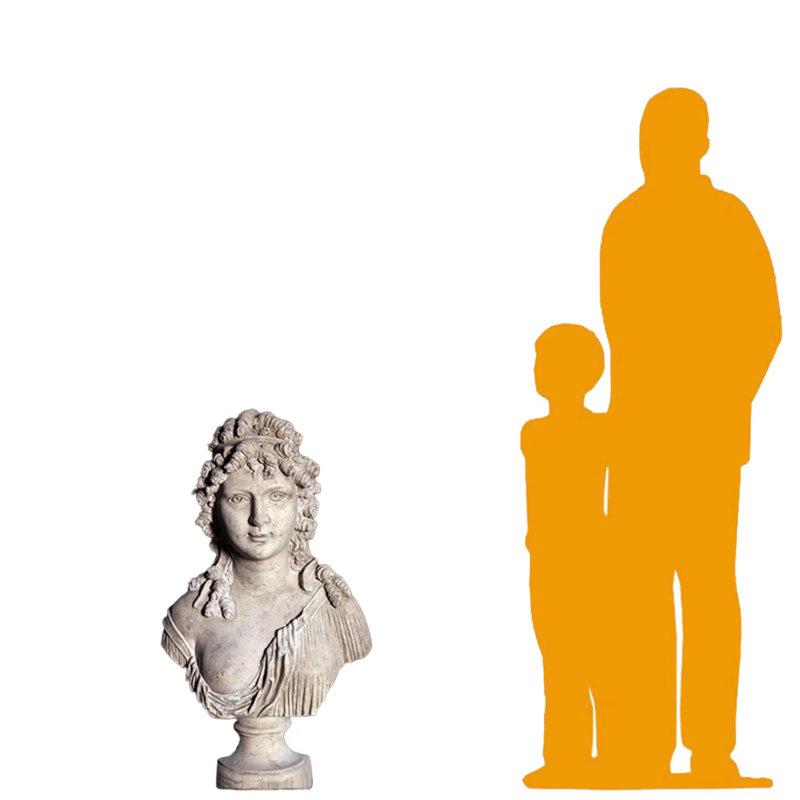 Statue de buste angélique