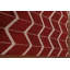 Tapis à chevrons rouge Gabbeh 5 x 8