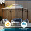 Remplacement du pavillon de jardin 10,6 pi x 10,6 pi Yescom