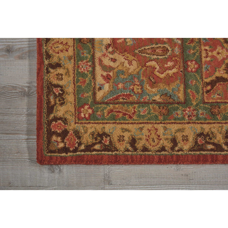 Tapis brun en laine Neddra, Rectangle 7 pi 6 po x 9 pi 6 po