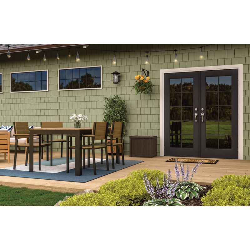 Java Brown 22-Gallon Resin Outdoor Deck Box