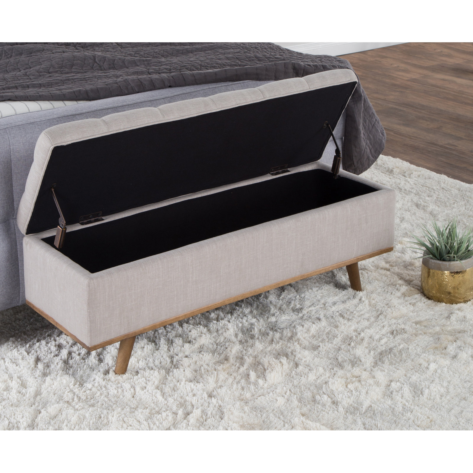 Karr 46" Entryway Bench