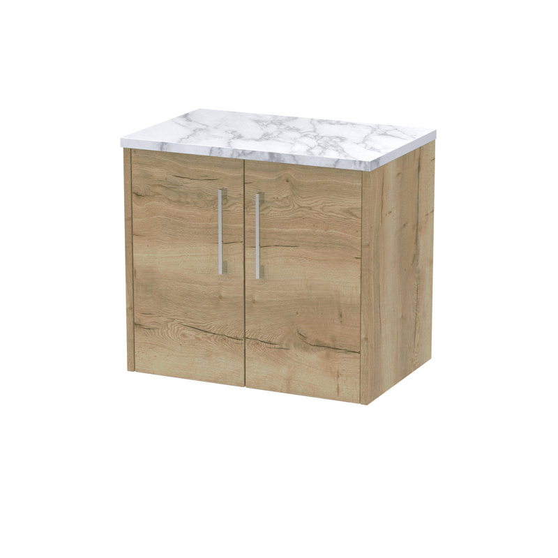 Juno 60.5cm Single Bathroom Vanity Base Only, Autumn Oak