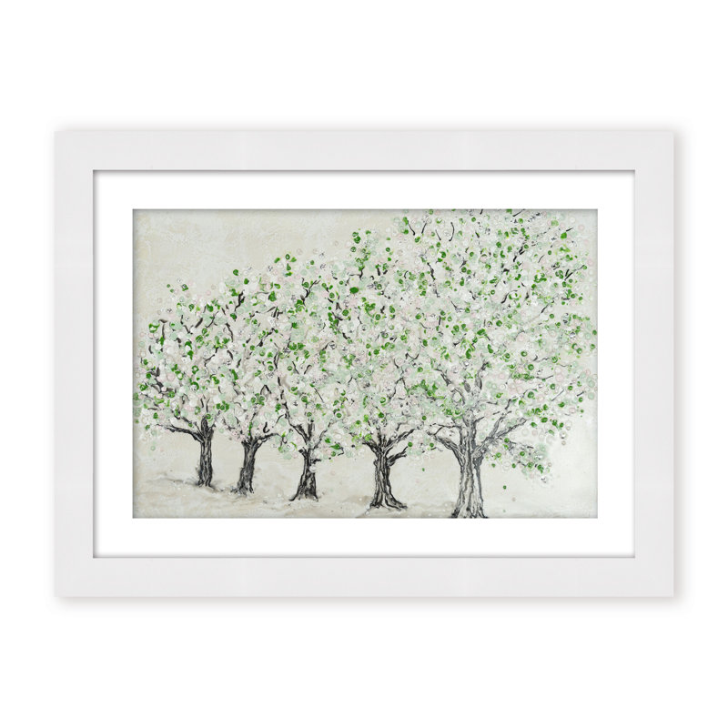 Nature Inspired "Springtime Serenity" Canvas Wall Art By , 16" H x 24" W, Framed Canvas, Gold
