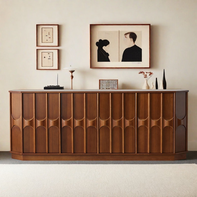 Retro Designed Sideboard, 30.31" H x 78.74" W x 15.75" D
