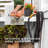 Backyard Discovery Bellerose 9' x 6' White Cedar Wood and Polycarbonate Walk-In Outdoor Greenhouse Kit with Pergola