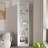 Tall Narrow Bathroom Storage Cabinet with 3 Adjustable Shelves-123942549