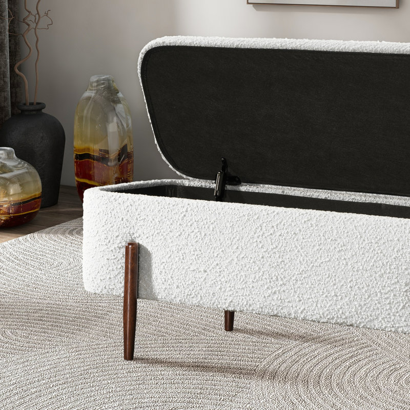 Boucle Storage Bench
