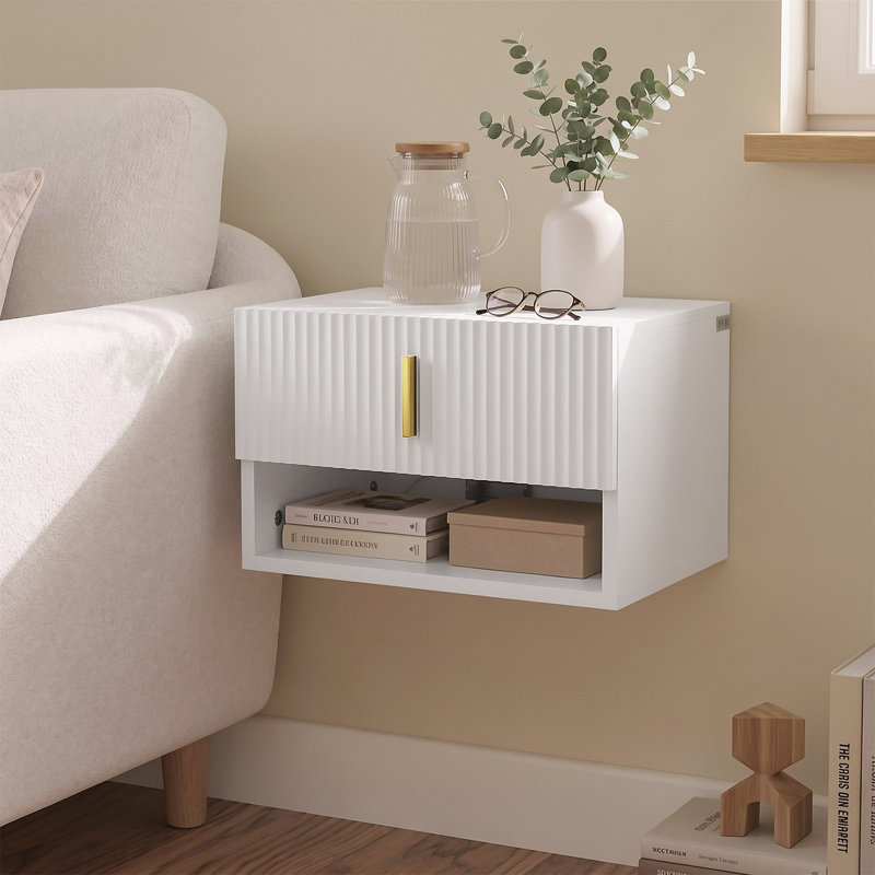 40cm W Manufactured Wood Bedside Table