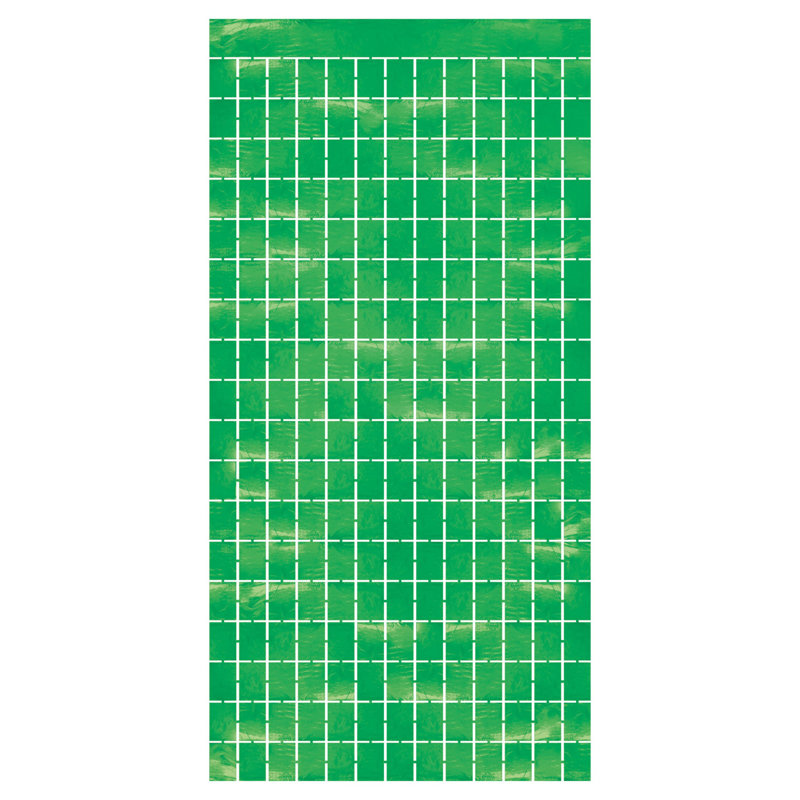 Rideau carré métallique, Vert