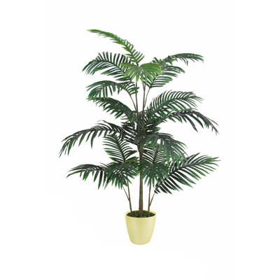 Faux Palm Plant in Planter